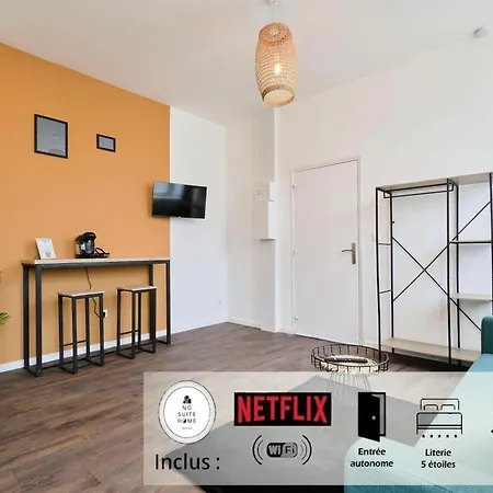 Апартаменты Ng Prestige - Lille I Winoc - T2 - Netflix - Wifi - Cuisine - Parking Gratuit Туркуэн